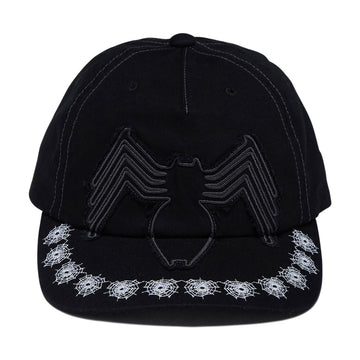 HUF x Spiderman Venom Washed Snapback Hat - Washed Black