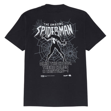 HUF x Spiderman Secret Wars Washed T-Shirt - Washed Black