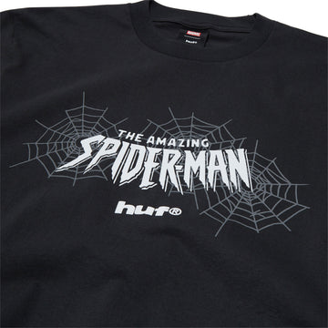 HUF x Spiderman Secret Wars Washed T-Shirt - Washed Black