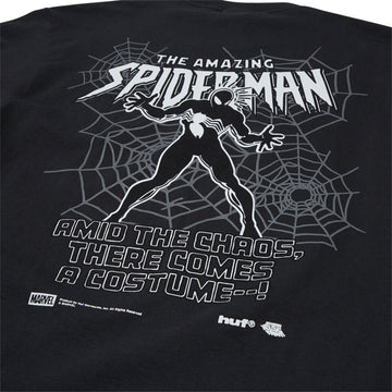 HUF x Spiderman Secret Wars Washed T-Shirt - Washed Black
