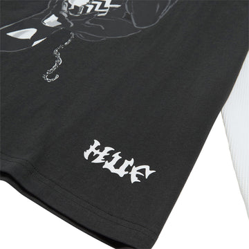 HUF x Spiderman Web Long Sleeve Double Layer Top T-Shirt - Black