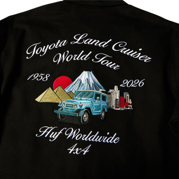 HUF x Toyota Land Cruiser World Tour Jacket - Black