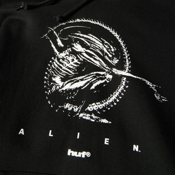 HUF x Aliens Fossilized Hoodie - Black