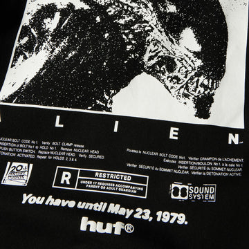HUF x Aliens Fossilized Hoodie - Black