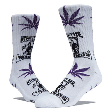 HUF x Three 6 Mafia Hypnotize Minds Plantlife Socks - White