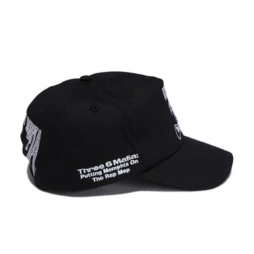 HUF x Three 6 Mafia Snapback Hat - Black