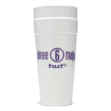 HUF x Three 6 Mafia Ceramic Double Cup - White