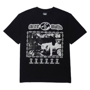 HUF x Three 6 Mafia Most Known Unknown T-Shirt - Washed Black