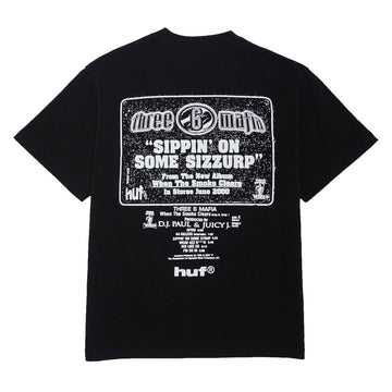 HUF x Three 6 Mafia Sizzurp T-Shirt - Black