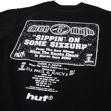 HUF x Three 6 Mafia Sizzurp T-Shirt - Black