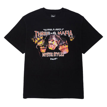 HUF x Three 6 Mafia Mystic Styles T-Shirt - Black