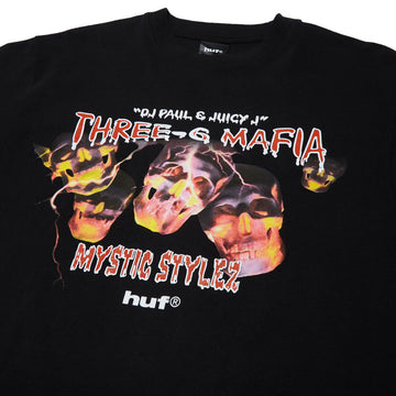 HUF x Three 6 Mafia Mystic Styles T-Shirt - Black