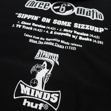 HUF x Three 6 Mafia Heavyweight Hoodie - Black