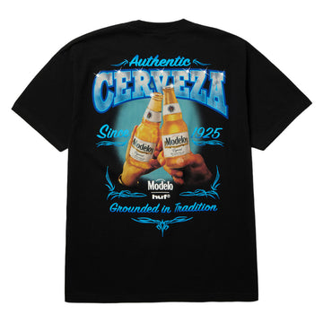 HUF x Modelo Grounded In Tradition T-Shirt - Black
