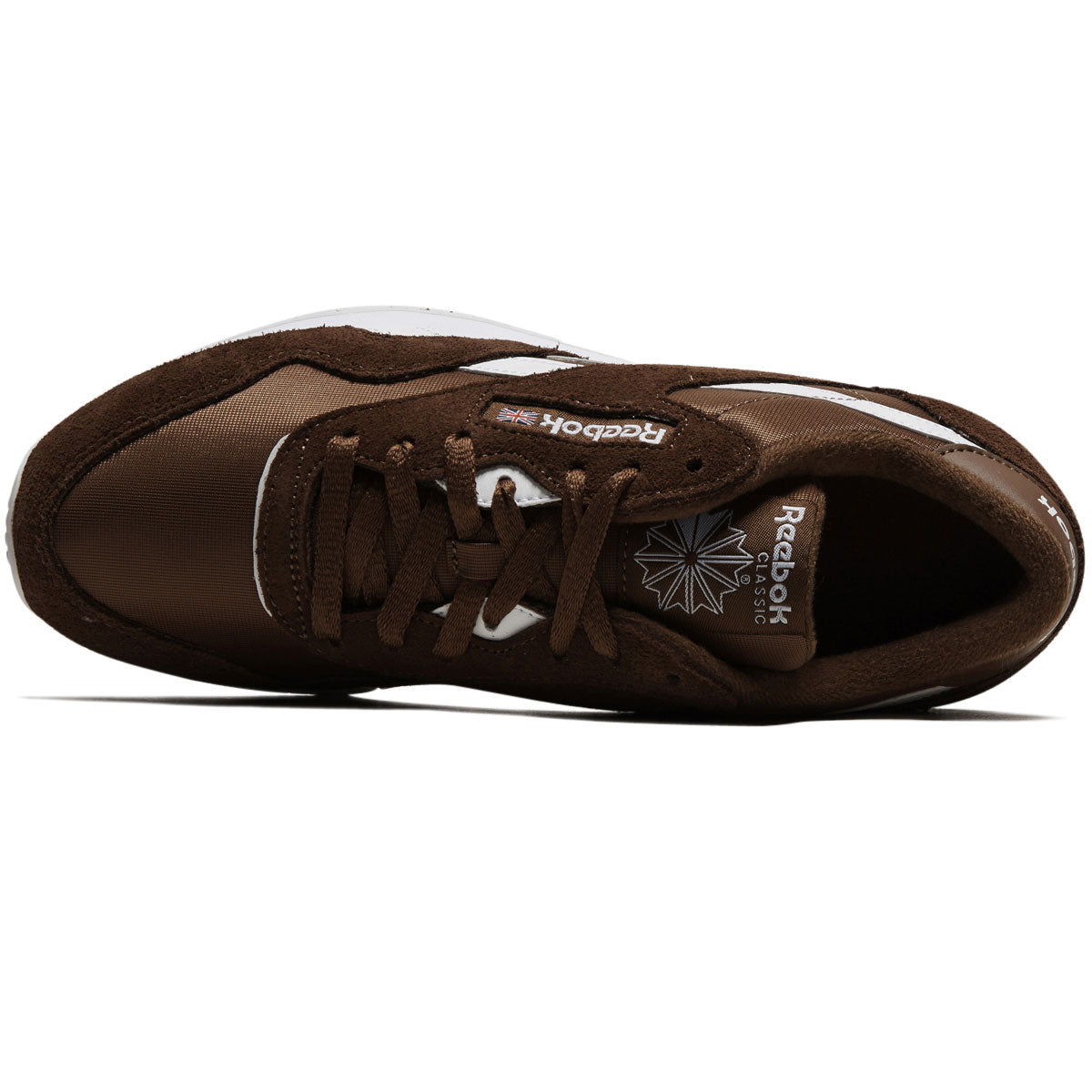 Reebok Classic Nylon Shoes - White/Brown/Brown image 3