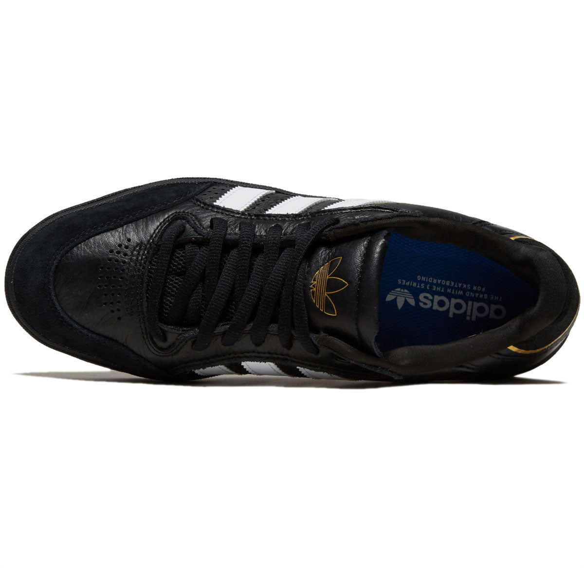 Adidas Tyshawn Low Shoes - New Black/White/Gold Metallic image 3