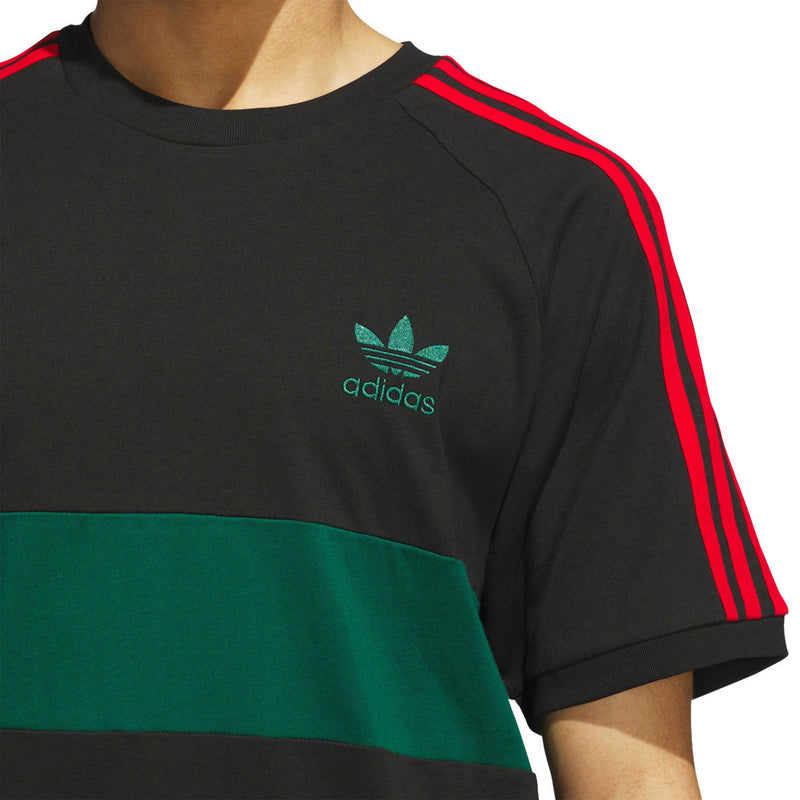 Adidas 3s Panel T-Shirt - Black/Core Green