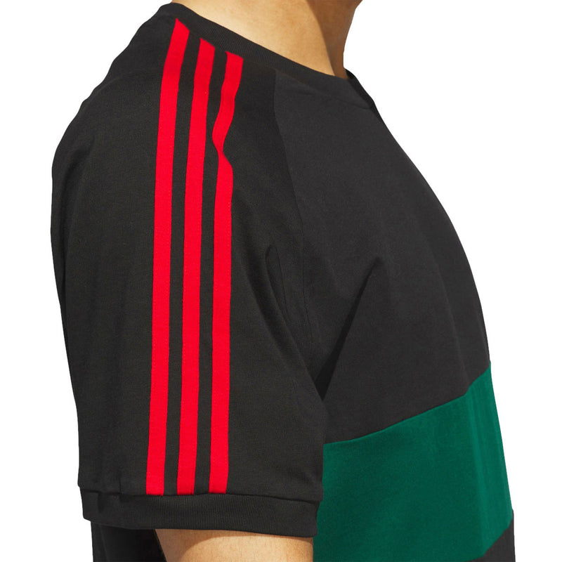 Adidas 3s Panel T-Shirt - Black/Core Green