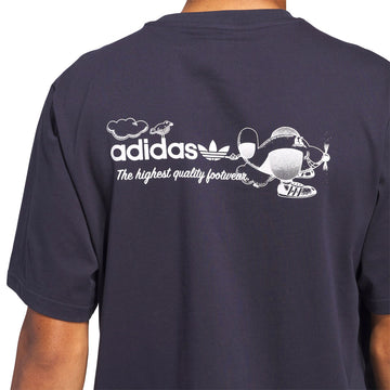 Adidas Dogplane T-Shirt - Legend Ink/White