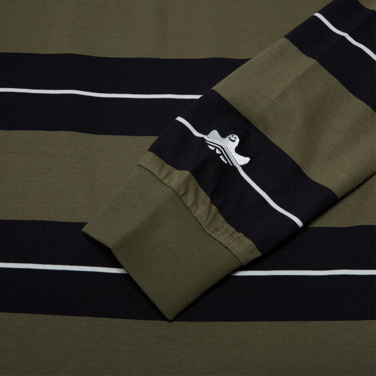 Adidas Shmoo CS Rugby Shirt - Olive Strata/Black/Core White