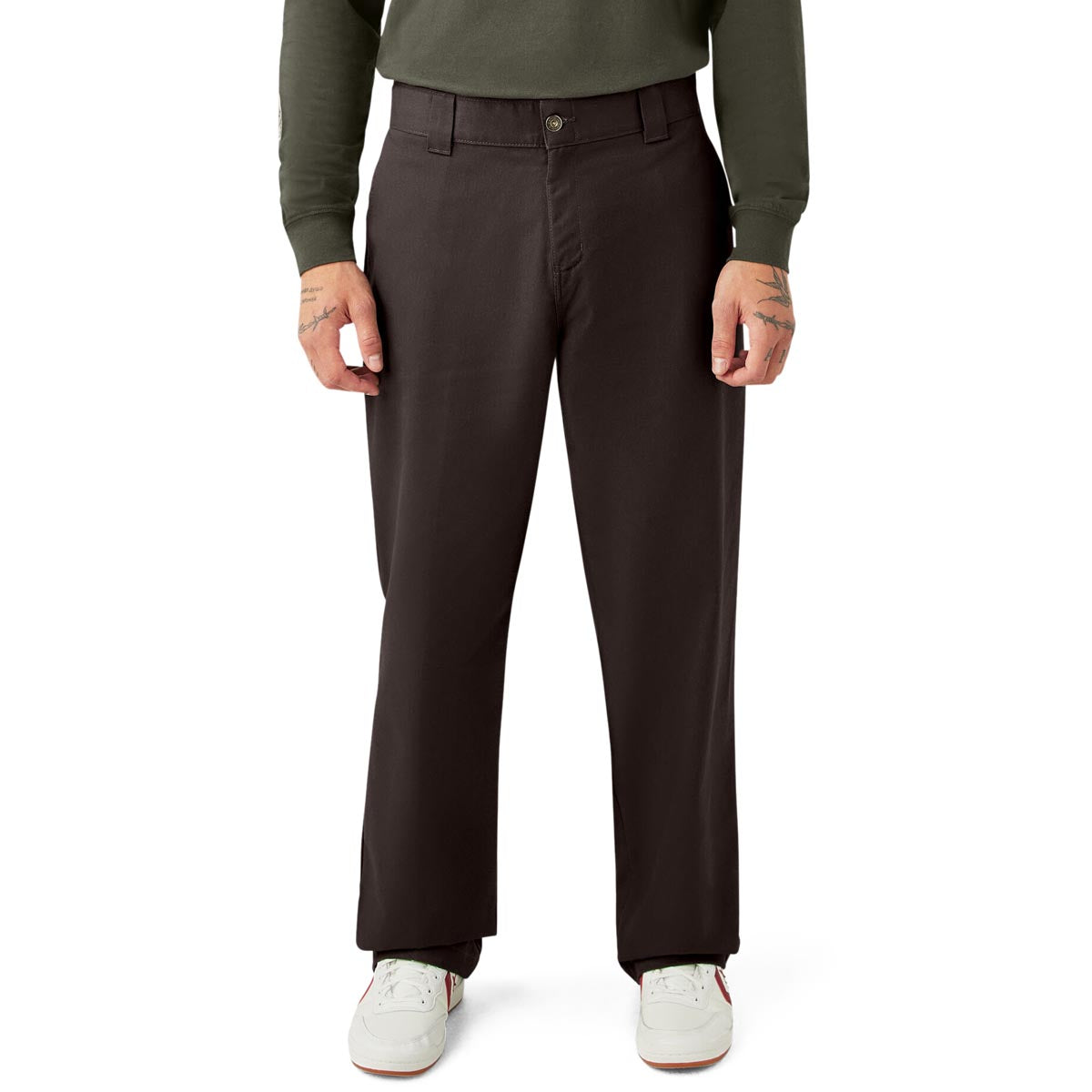 Dickies Jamie Foy Loose Straight Twill Pants - Dark Brown – CCS