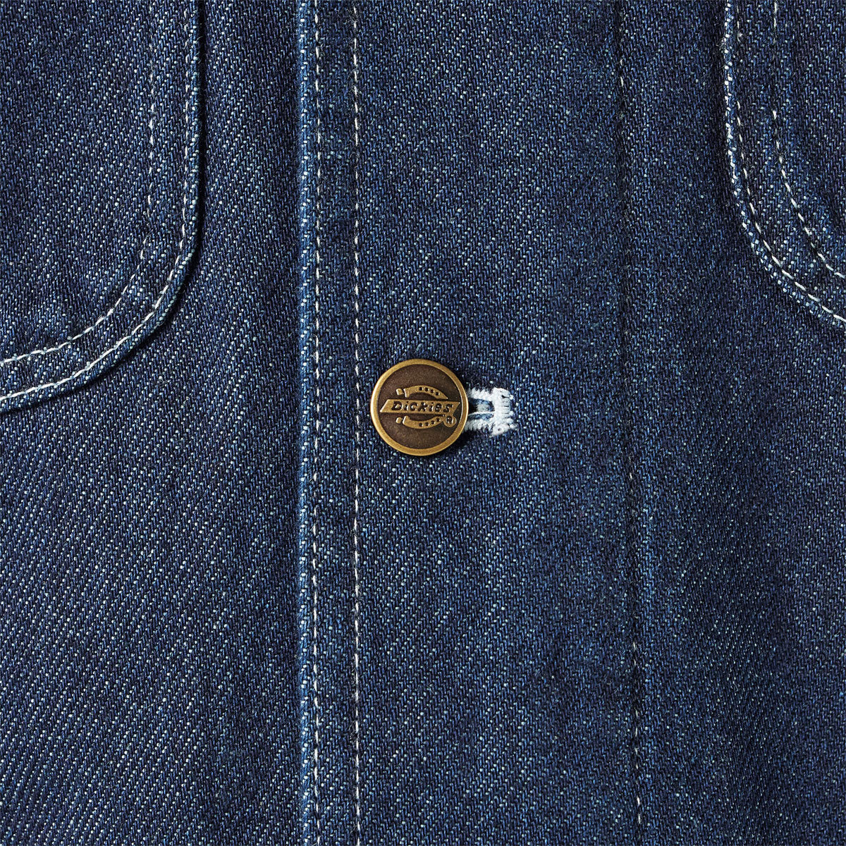 Dickies Denim Blanket Lined Chore Jacket - Rinsed Indigo Blue image 5