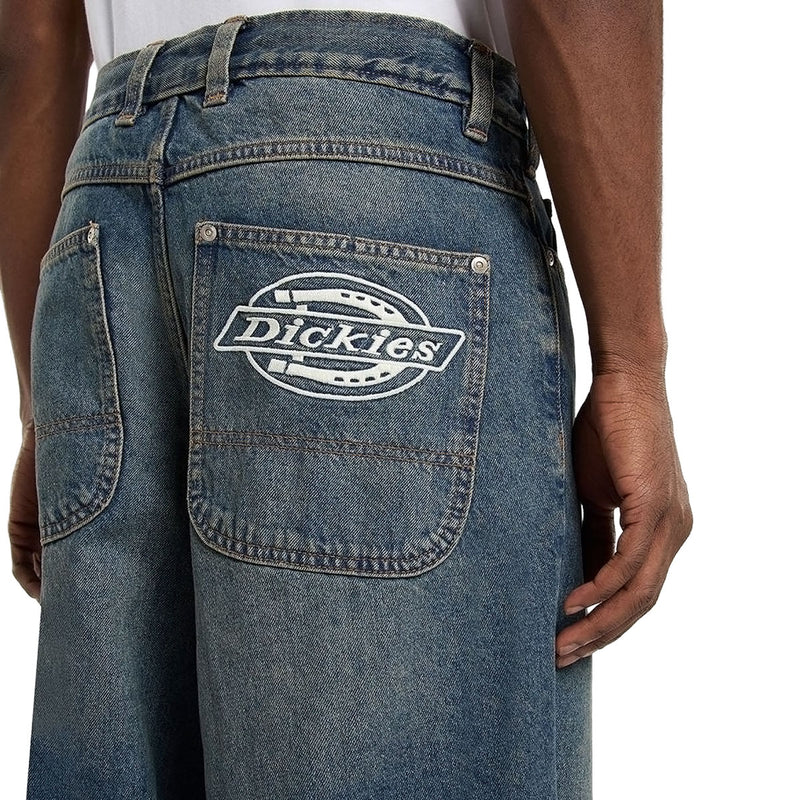 Dickies Hilham Denim Jeans - Khaki Tinited Blue