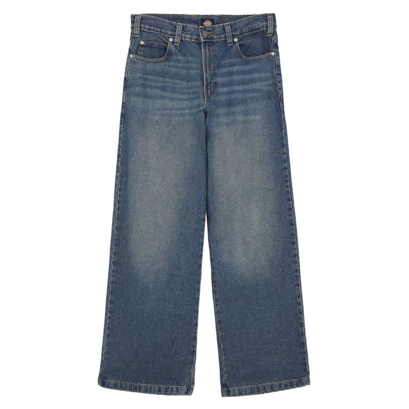 Dickies Hilham Denim Jeans - Khaki Tinited Blue