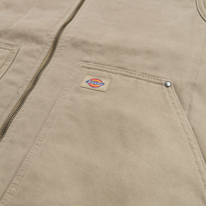 Dickies Quilted Canvas Vest Jacket - Desert Sand