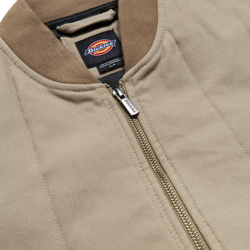 Dickies Quilted Canvas Vest Jacket - Desert Sand