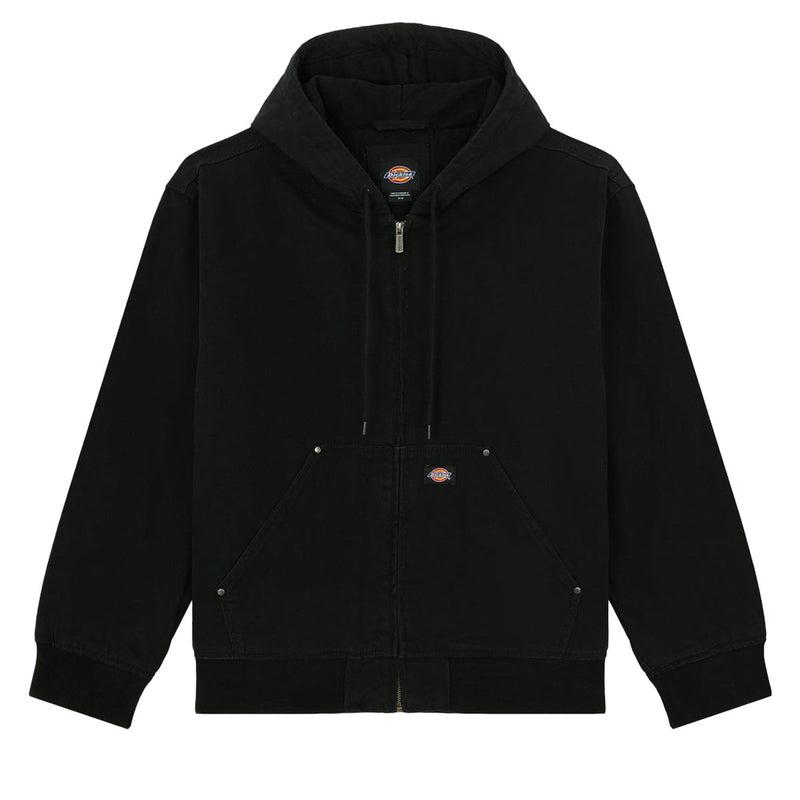 Dickies Hilham Hooded Canvas Jacket - Black
