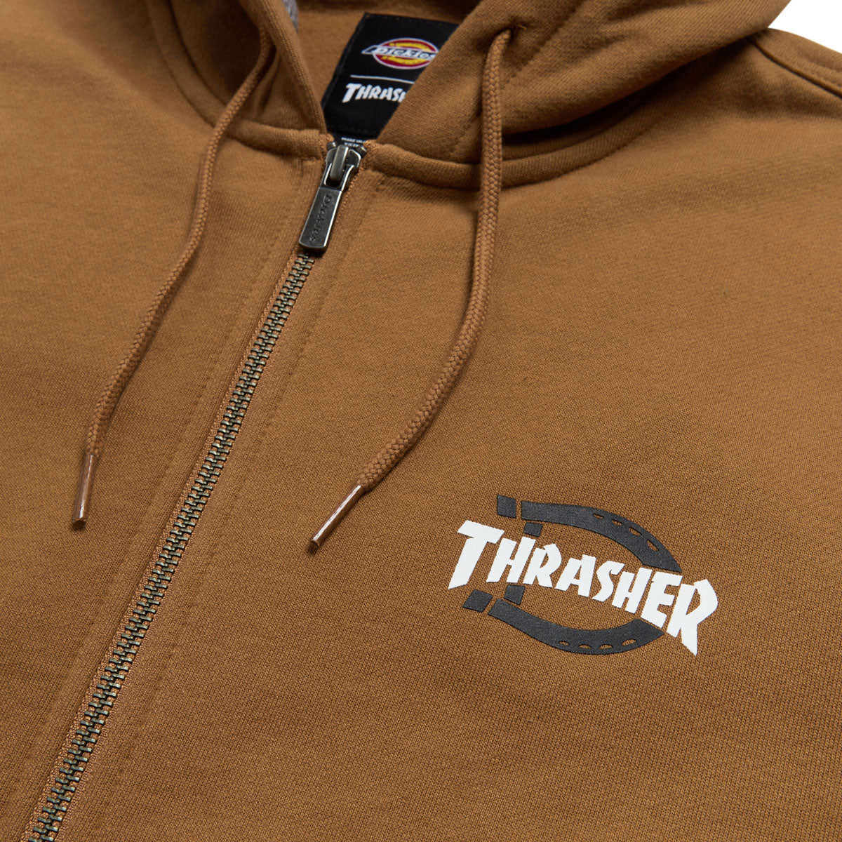 Dickies x Thrasher Zip Up Hoodie - Brown Duck – CCS