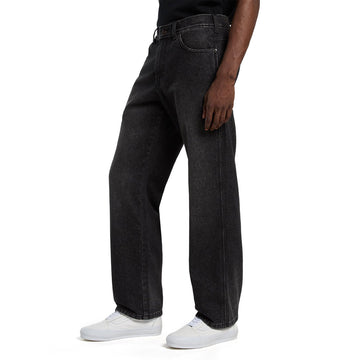 Dickies Relaxed Straight Work Jeans - Black Wash Faded
