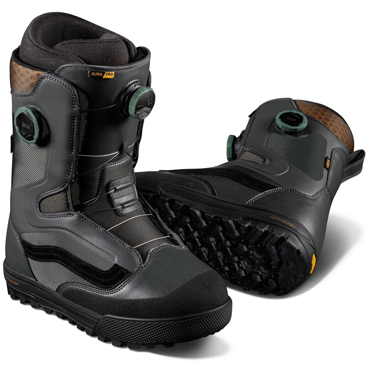 Vans Aura Pro 2024 Snowboard Boots - Forest/Black image 2