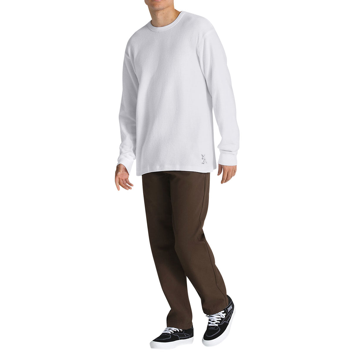 Vans Nick Michel Long Sleeve Thermal Shirt - White image 4