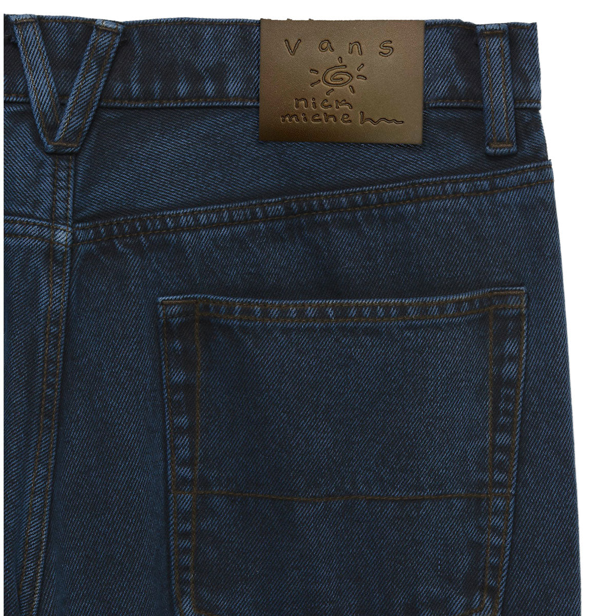 Vans Nick Michel Check-5 Loose Tapered Denim Pants - Dress Blues image 3