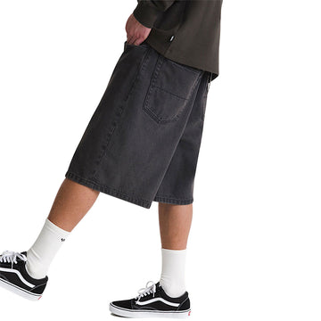Vans Check-5 Baggy Denim Shorts - Washed Black