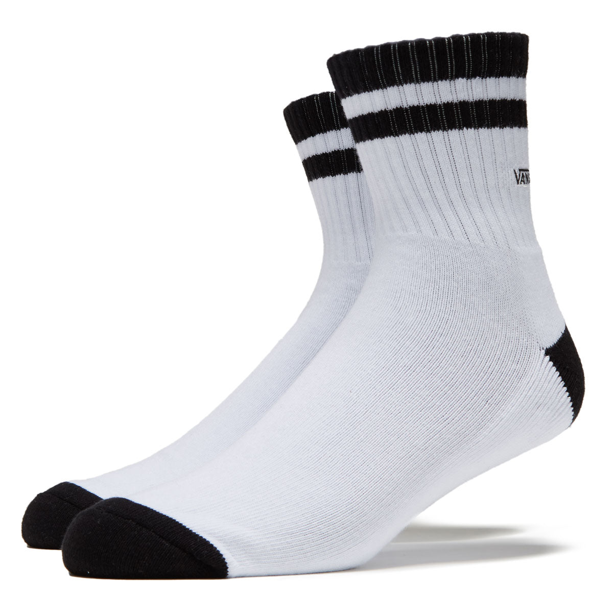 Vans Half Crew Socks - White/Black image 1