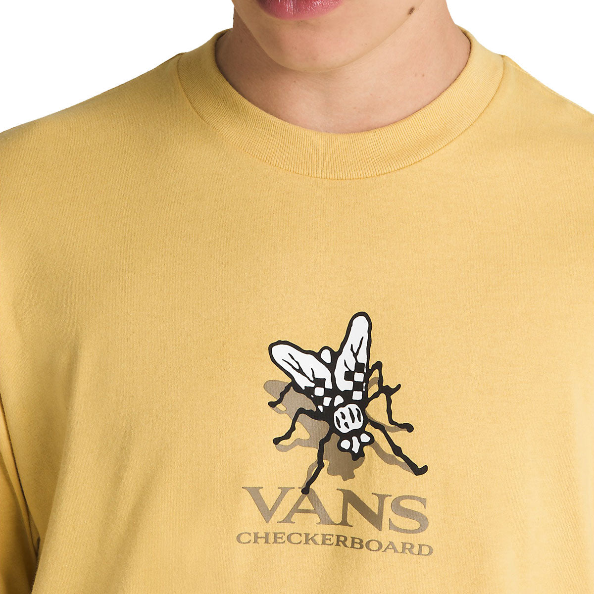 Vans Checker Fly T-Shirt - Ochre image 3