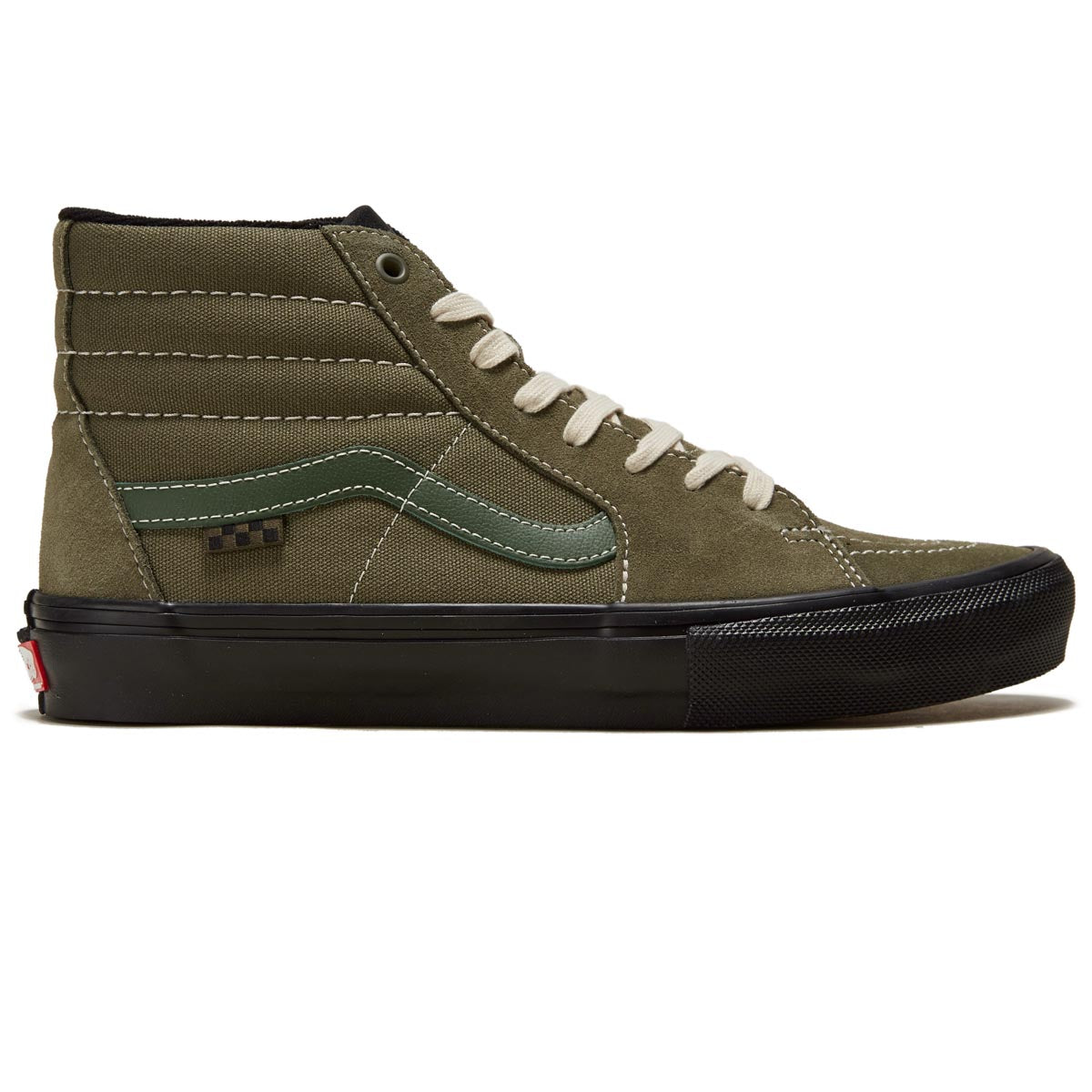 Vans Skate Sk8-Hi Shoes - Green Olive image 1