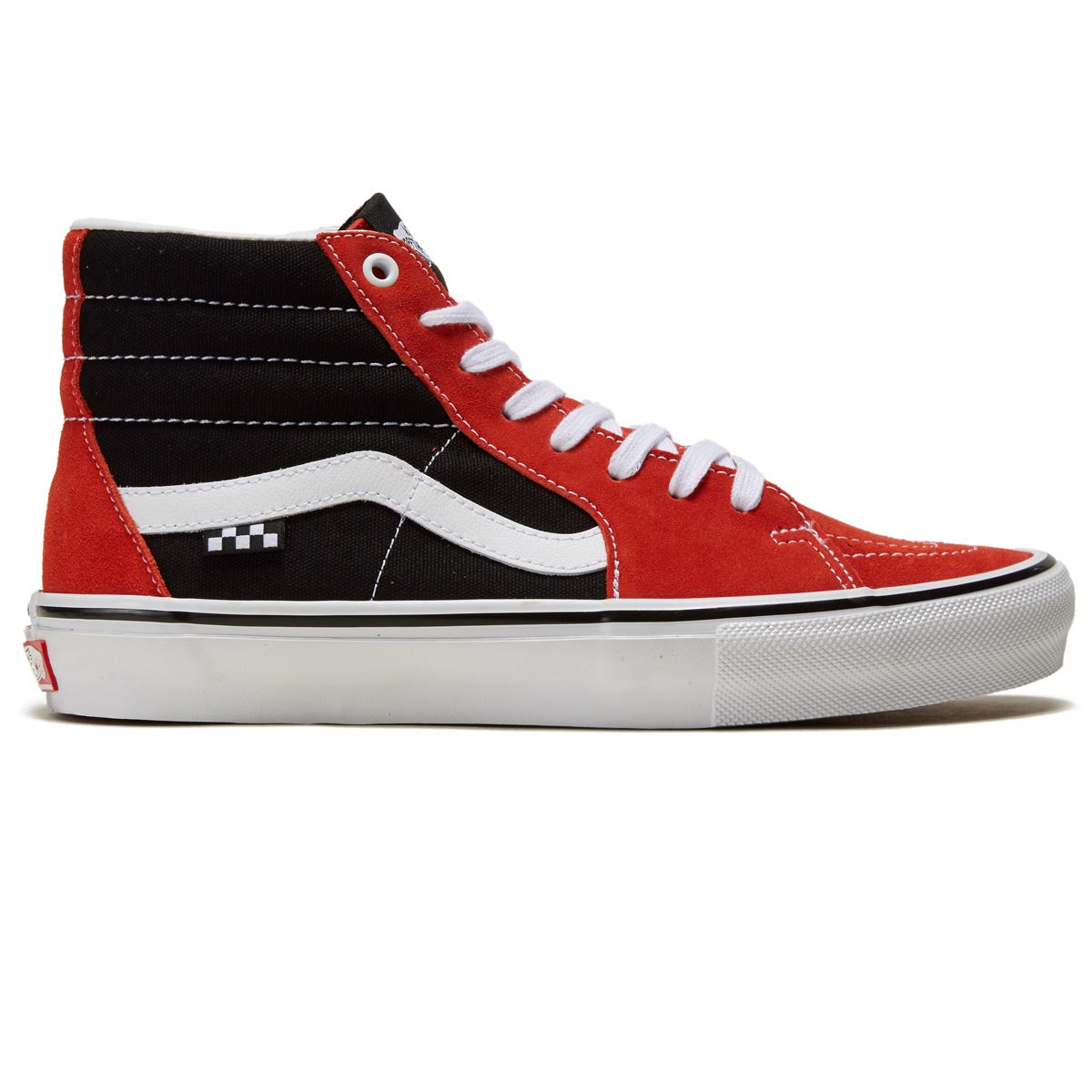 Vans Skate Sk8-Hi Shoes - Red/Black image 1
