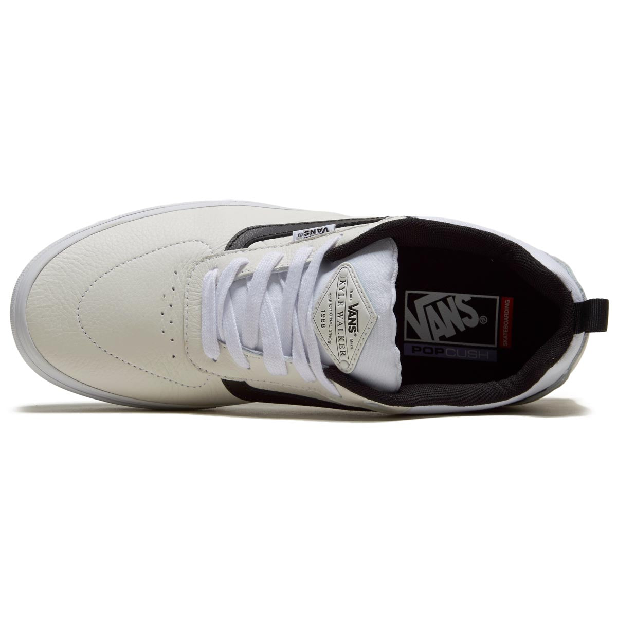 Vans Kyle Walker Shoes - Leather True White/Black image 3