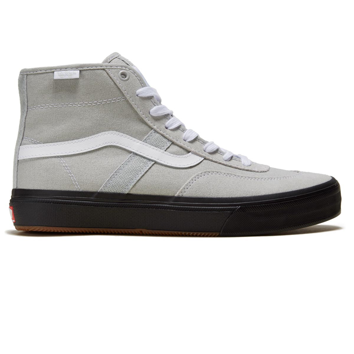 Vans Crockett High Shoes - Light Gray/Black image 1