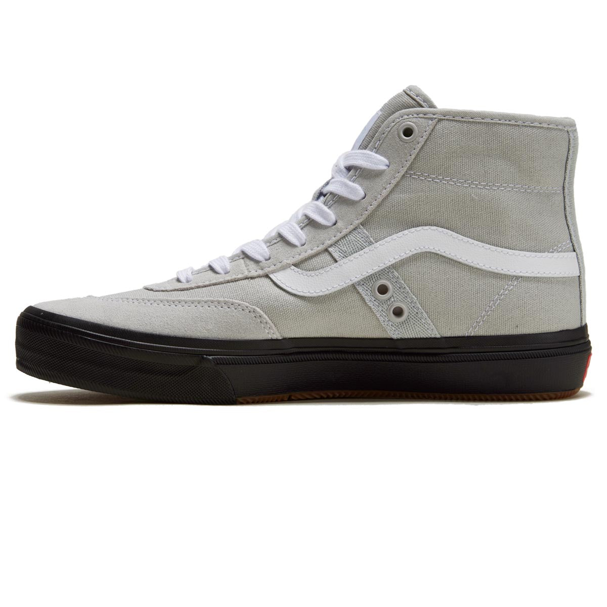 Vans Crockett High Shoes - Light Gray/Black image 2