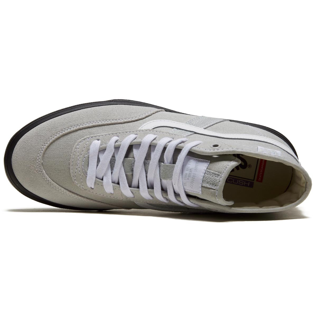 Vans Crockett High Shoes - Light Gray/Black image 3