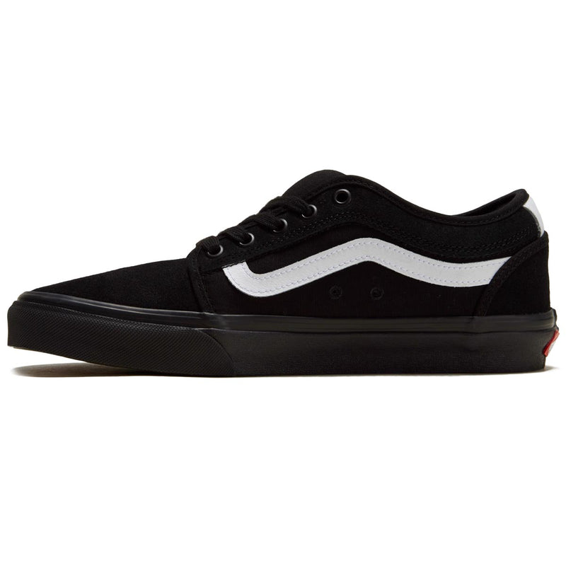 Vans Skate Chukka Low Sidestripe Shoes - Black/Black/White