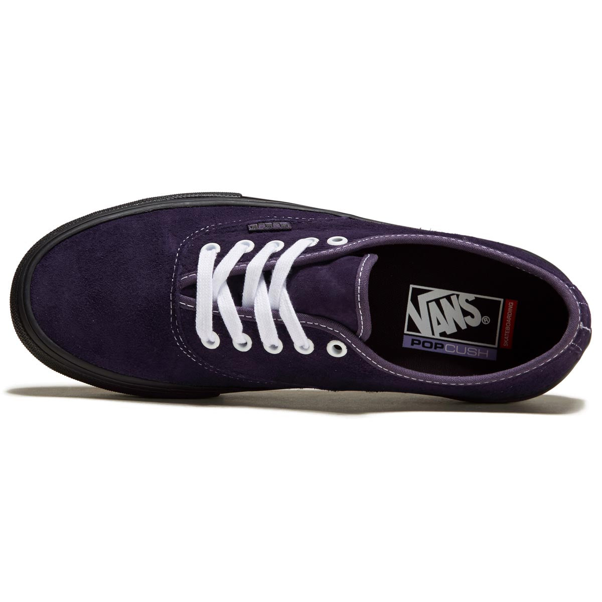 Vans Skate Authentic Shoes - Pig Suede Dark Purple/Black image 3