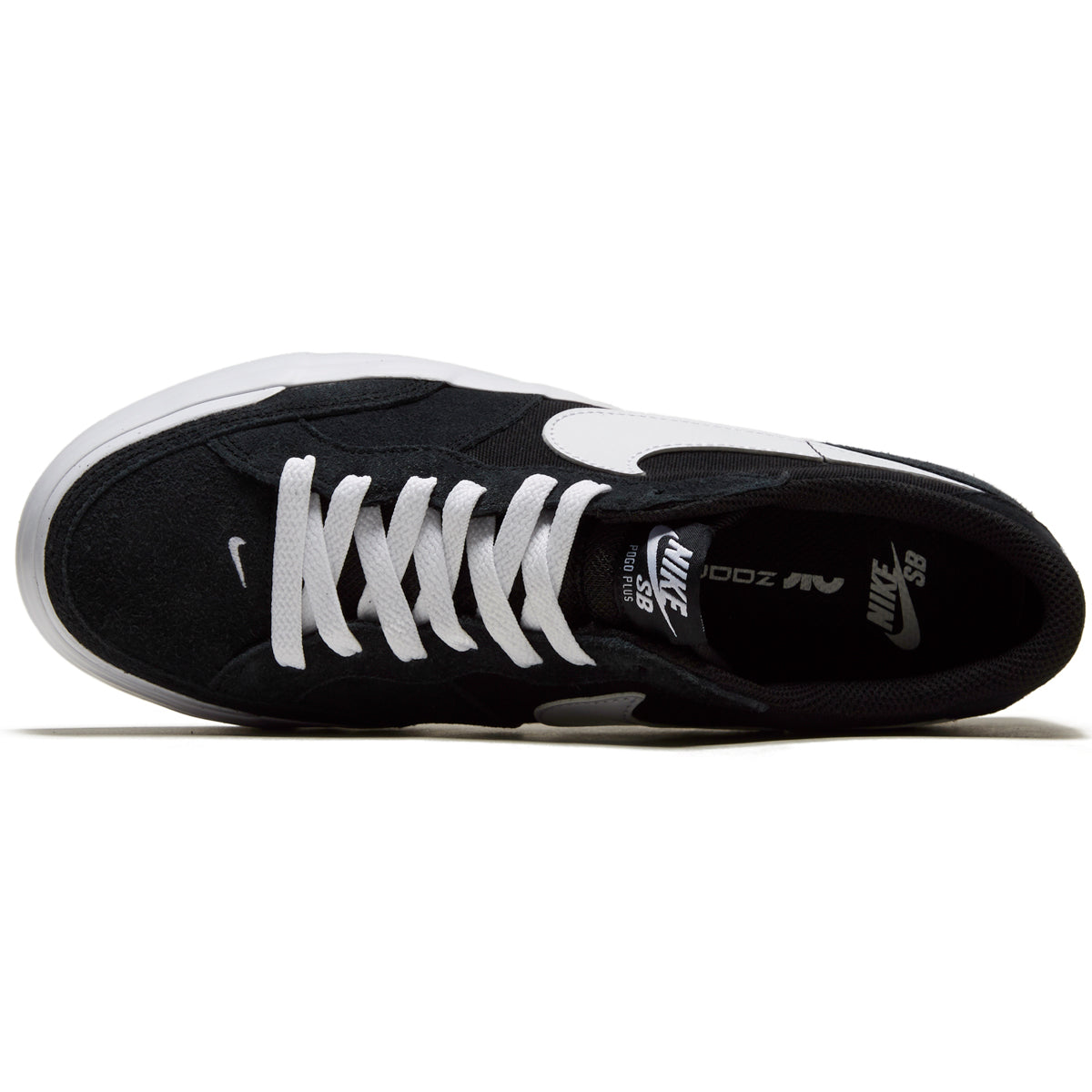 Nike SB Zoom Pogo Plus Shoes - Black/White/Black/White image 3