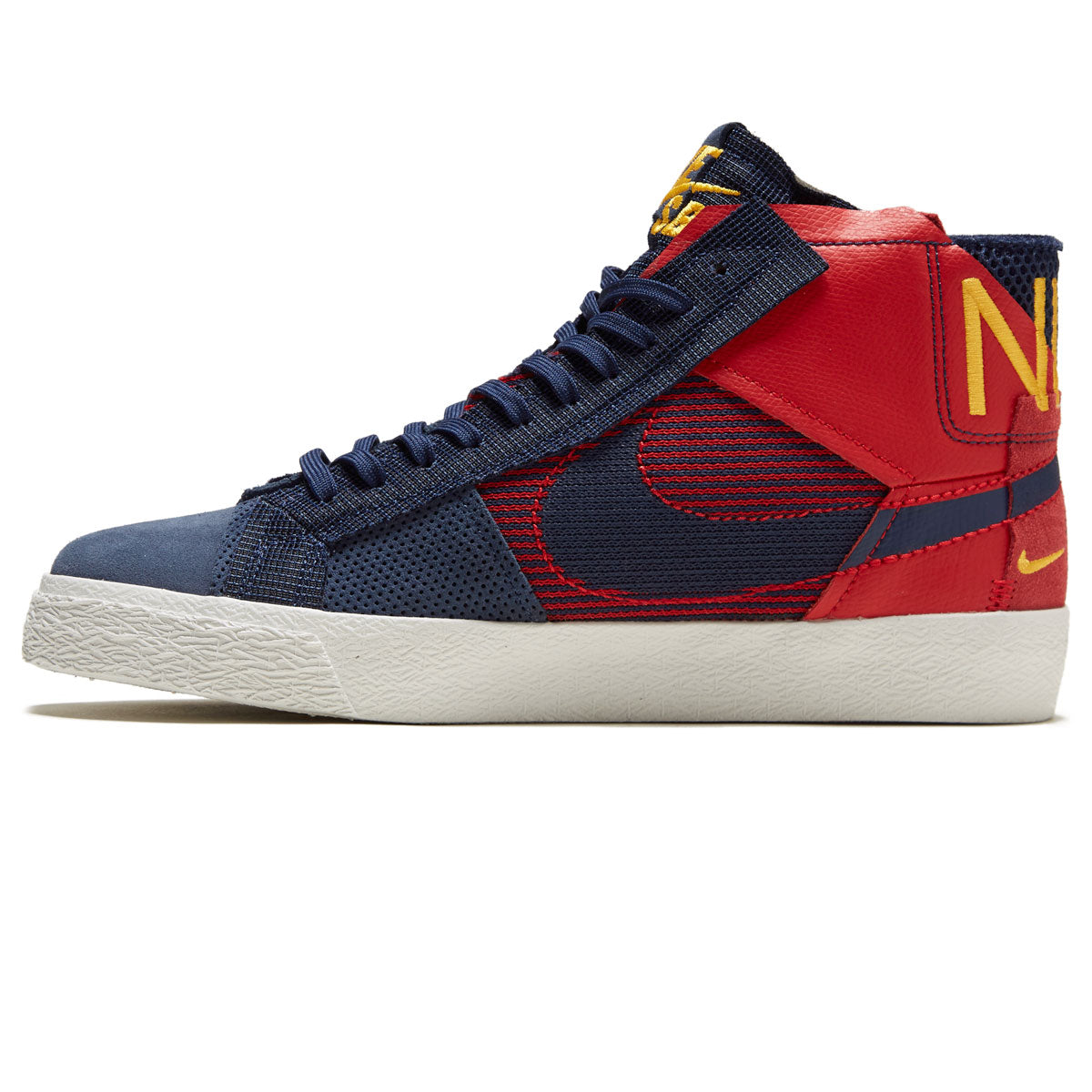 Nike SB Zoom Blazer Mid Prm Shoes - University Red/Midnight Navy image 2