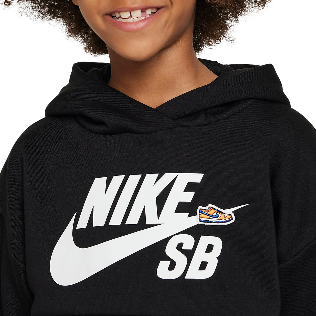 Nike SB Youth Icon Hoodie - Black/White image 3